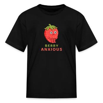 Berry anxious - Kid's T-Shirt - black - Front