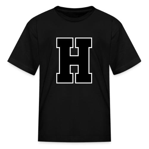 Varsity Letter H Athletic Font Design - Kid's T-Shirt