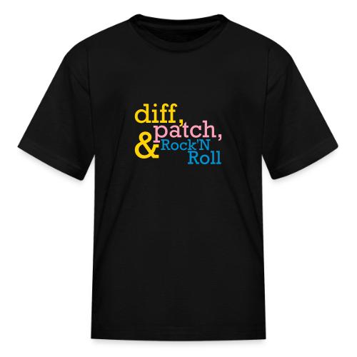 Diff, Patch and Rock'N Roll! - Kid's T-Shirt