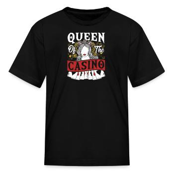 Jackpot Gambling Casino Theme Party - Kid's T-Shirt - black - Front