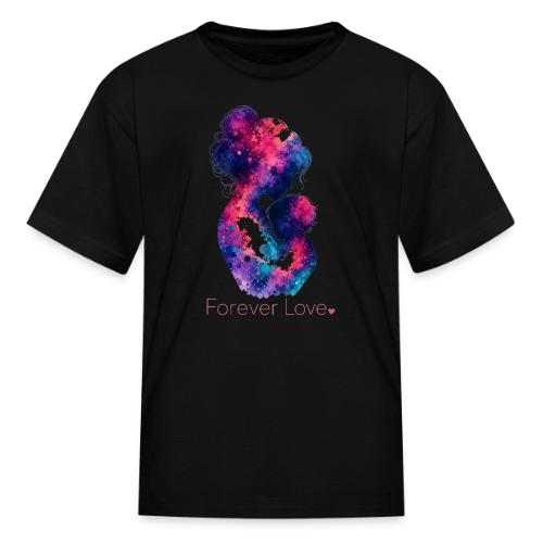 Forever Love-Vibrant Watercolor Mother-Child - Kid's T-Shirt
