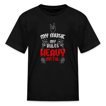 Metal Hard Rock Metal Band Death Metal - Kid's T-Shirt - black - Front