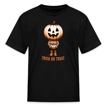 Trick or Treat - Kid's T-Shirt - black - Front