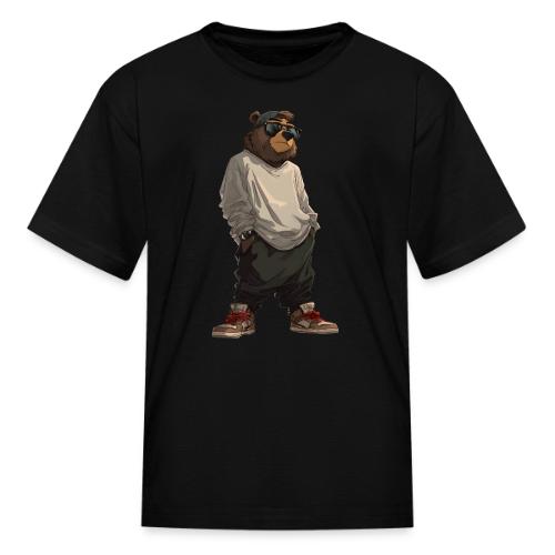 Urban Streetwear Bear Cool Apparel Design - Kid's T-Shirt