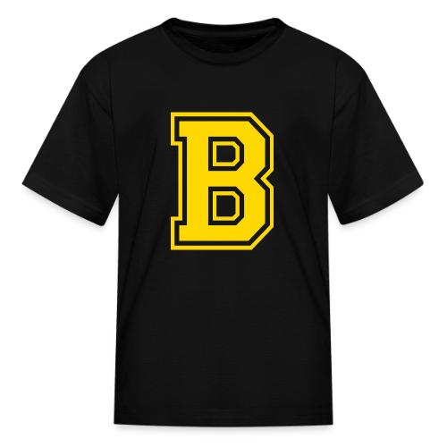 Letter B – Capital Athletic Alphabet Monogram - Kid's T-Shirt