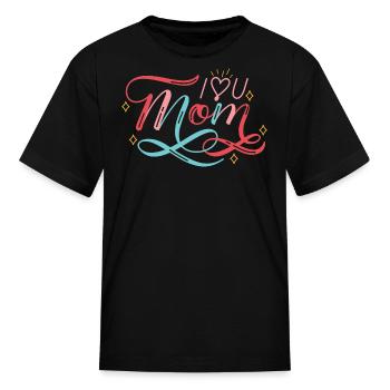 J’aime ma maman, la fête des mères - T-shirt Enfant - noir - Devant