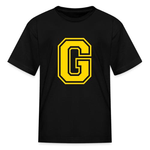 Letter G – Capital Athletic Alphabet Monogram - Kid's T-Shirt