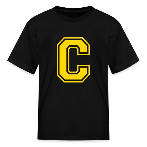 Letter C – Capital Athletic Alphabet Monogram - Kid's T-Shirt