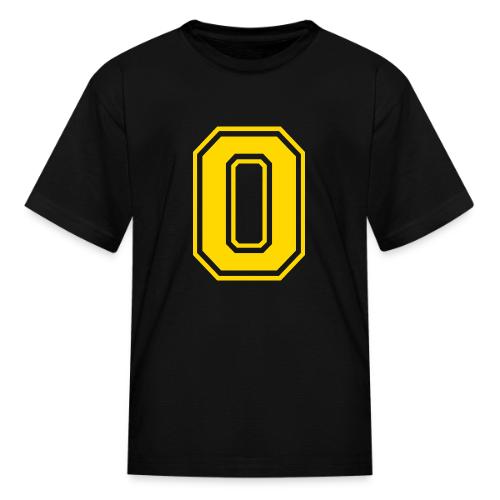 Letter O – Capital Athletic Alphabet Monogram - Kid's T-Shirt