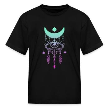 neon graphic - Kid's T-Shirt - black - Front