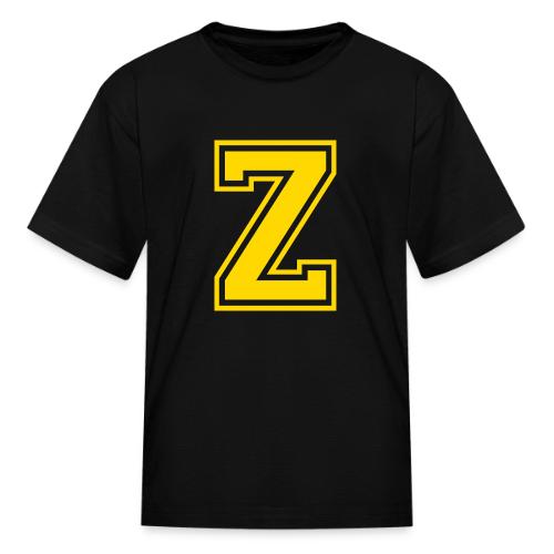 Letter Z – Capital Athletic Alphabet Monogram - Kid's T-Shirt