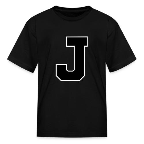 Varsity Letter J Athletic Alphabet Graphic - Kid's T-Shirt