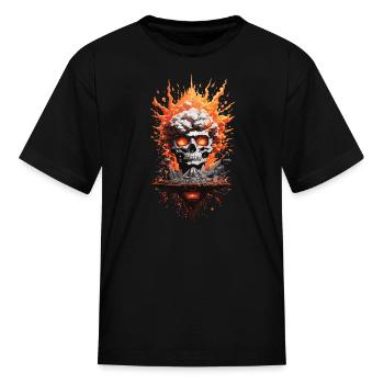 nuclear explosion 1 - Kid's T-Shirt - black - Front