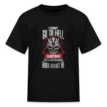 Death Hard Rock Biker Chopper - Kid's T-Shirt - black - Front