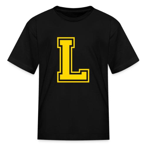 Letter L – Capital Athletic Alphabet Monogram - Kid's T-Shirt