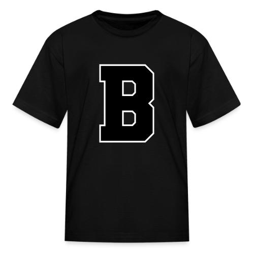 Varsity Letter B Athletic Alphabet Graphic - Kid's T-Shirt