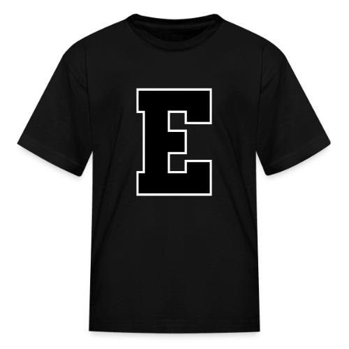 Varsity Letter E Collegiate Font Graphic - Kid's T-Shirt