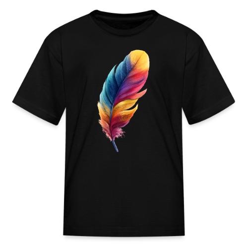 Rainbow Flight Feather - Kid's T-Shirt