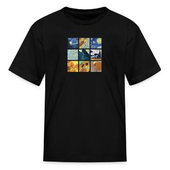 VAN GOGH COLLAGE - Kid's T-Shirt - black - Front