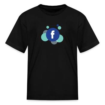 Facebook Global Social Media Network - Kid's T-Shirt - black - Front