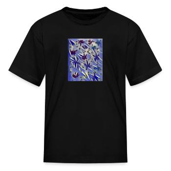 Abstract Stars - Kid's T-Shirt - black - Front