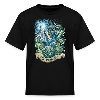 Zeus Poseidon - Kid's T-Shirt - black - Front