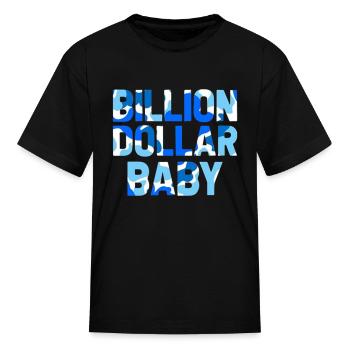Billion Dollar Baby Blueberry Camo - Kid's T-Shirt - black - Front