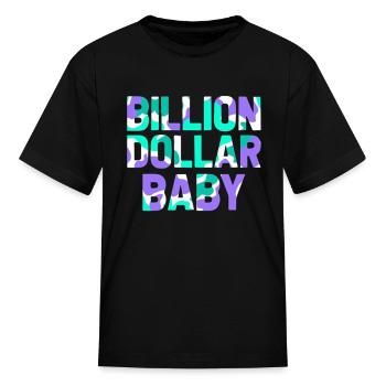 Billion Dollar Baby Grape Camo - Kid's T-Shirt - black - Front