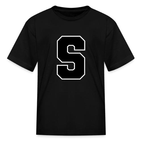 Varsity Letter S Collegiate Alphabet Art - Kid's T-Shirt