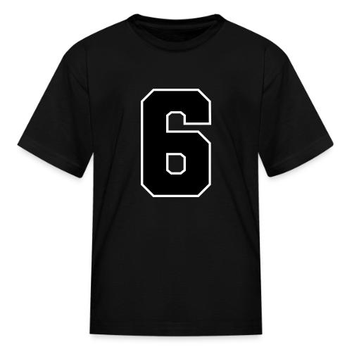 Varsity Number 6 Sports Font - Kid's T-Shirt