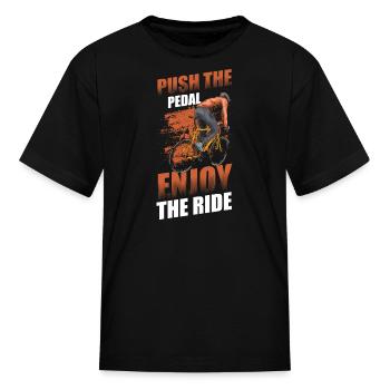 Bike Mountain Bike Racing Bike - Kid's T-Shirt - black - Front
