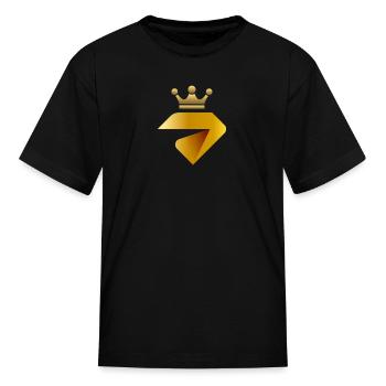 Logo - Kid's T-Shirt - black - Front