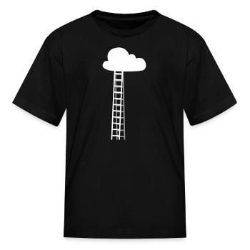 A Ladder to the Clouds - Kid's T-Shirt - black - Front