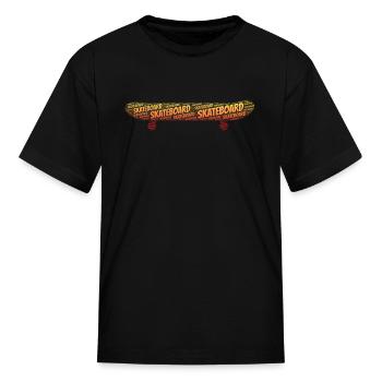 Skater Skateboard Skateboarder Skateboarding - Kid's T-Shirt - black - Front