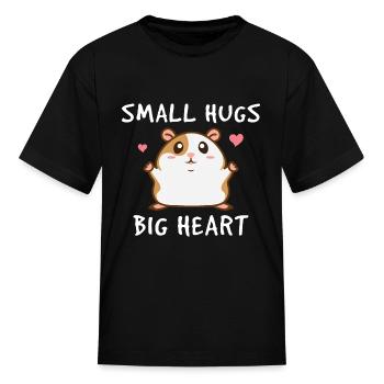 Hamster Hug - Kid's T-Shirt - black - Front