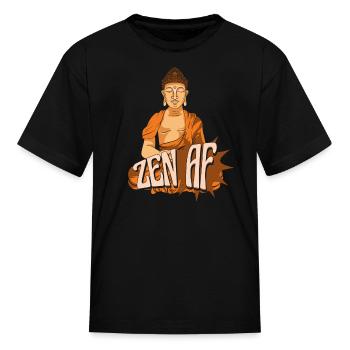 Buddha Buddhist Zen Zen Buddha - Kid's T-Shirt - black - Front