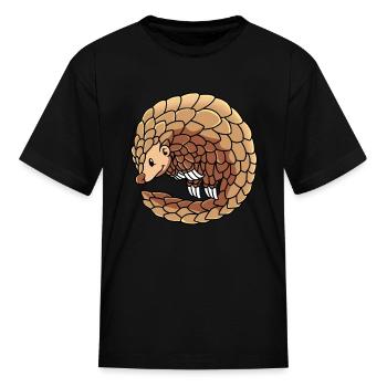 Pangolin Mammal Endangered Animal - Kid's T-Shirt - black - Front