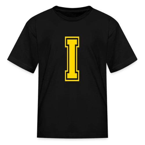 Letter I – Capital Athletic Alphabet Monogram - Kid's T-Shirt