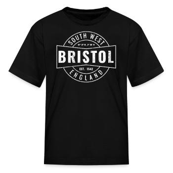 Bristol England - Kid's T-Shirt - black - Front