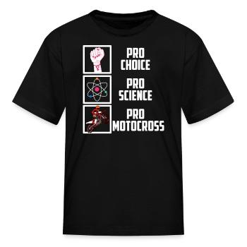 Pro Choice Pro Science Pro Motocross Dirt Biking M - Kid's T-Shirt - black - Front
