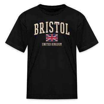 Bristol Uk - Kid's T-Shirt - black - Front