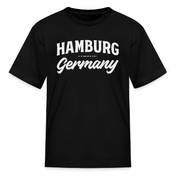 Hamburg Germany - Kid's T-Shirt - black - Front