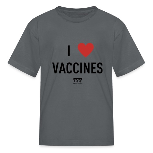 I heart vaccines black Immunize Colorado Logo - Kids' T-Shirt