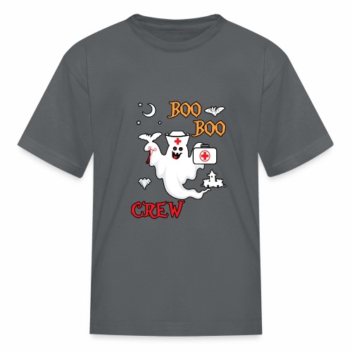 Boo Boo Crew ER EMT LPN Spooky Nurse Moonlit Bat. - Kids' T-Shirt