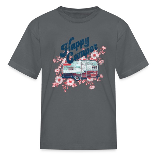 Happy Camper Flowers - Kids' T-Shirt