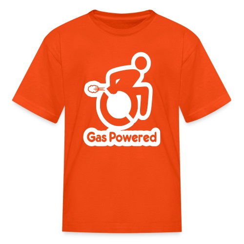 This wheelchair is gas powered * - Kids' T-Shirt