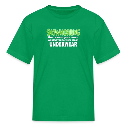 Snowmobiling Underwear - Kids' T-Shirt