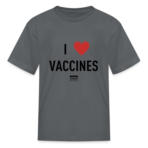 I heart vaccines black Immunize Colorado Logo - Kids' T-Shirt