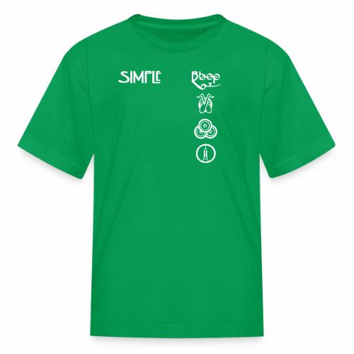 simplesymbolsvert - Kid's T-Shirt