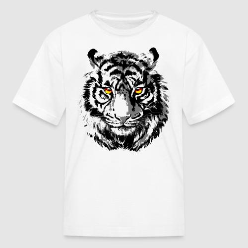 Tiger Head - Tiger Artwork - Wildlife Big Cats - Kid's T-Shirt